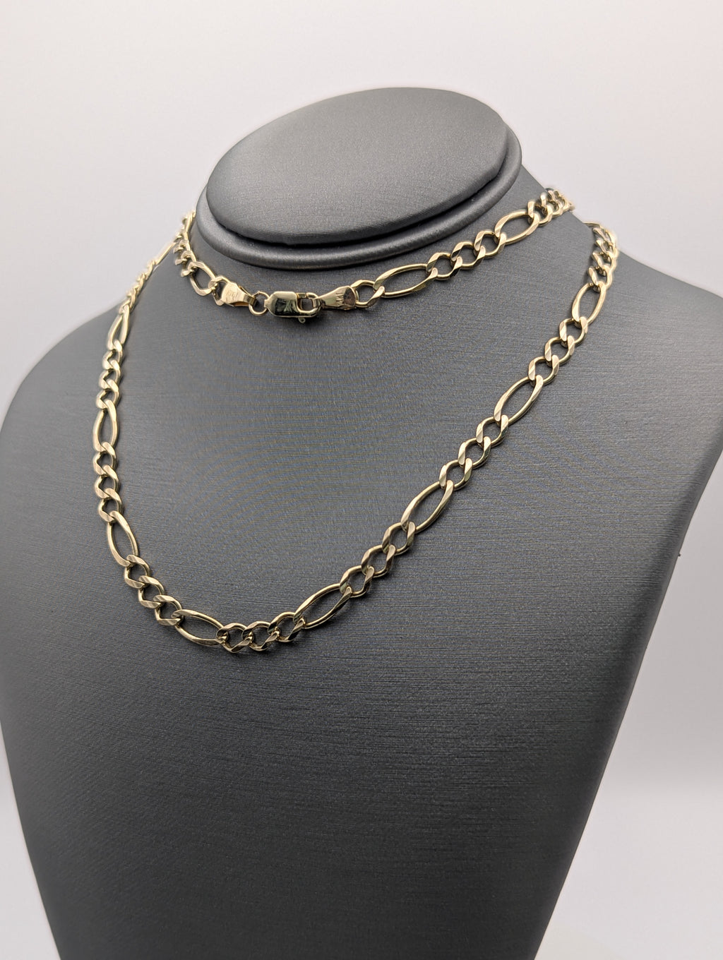 Cadena Fígaro de oro amarillo de 14K