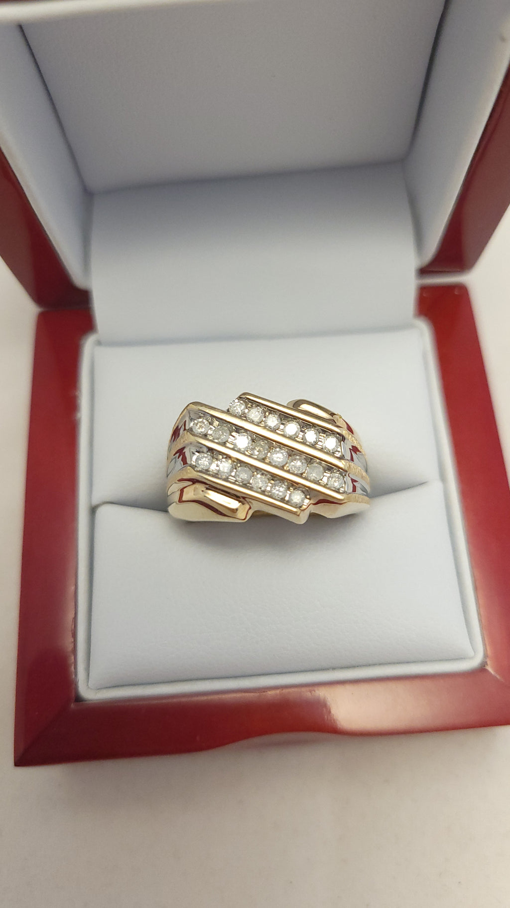 10K YG Men's Diamond Ring