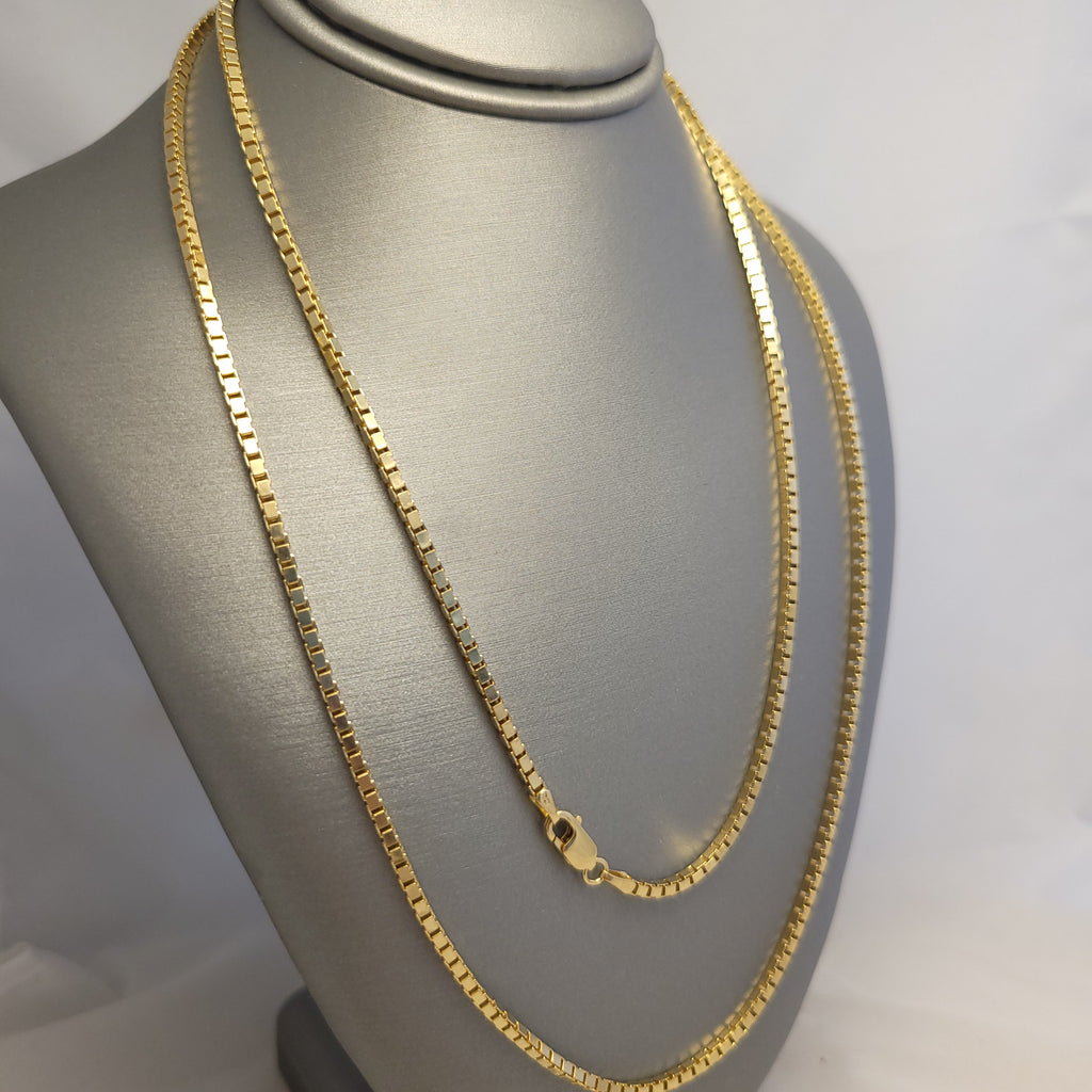 Cadena 14K YG Box Link