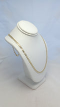 10K YG Dia-Cut Curb Chain