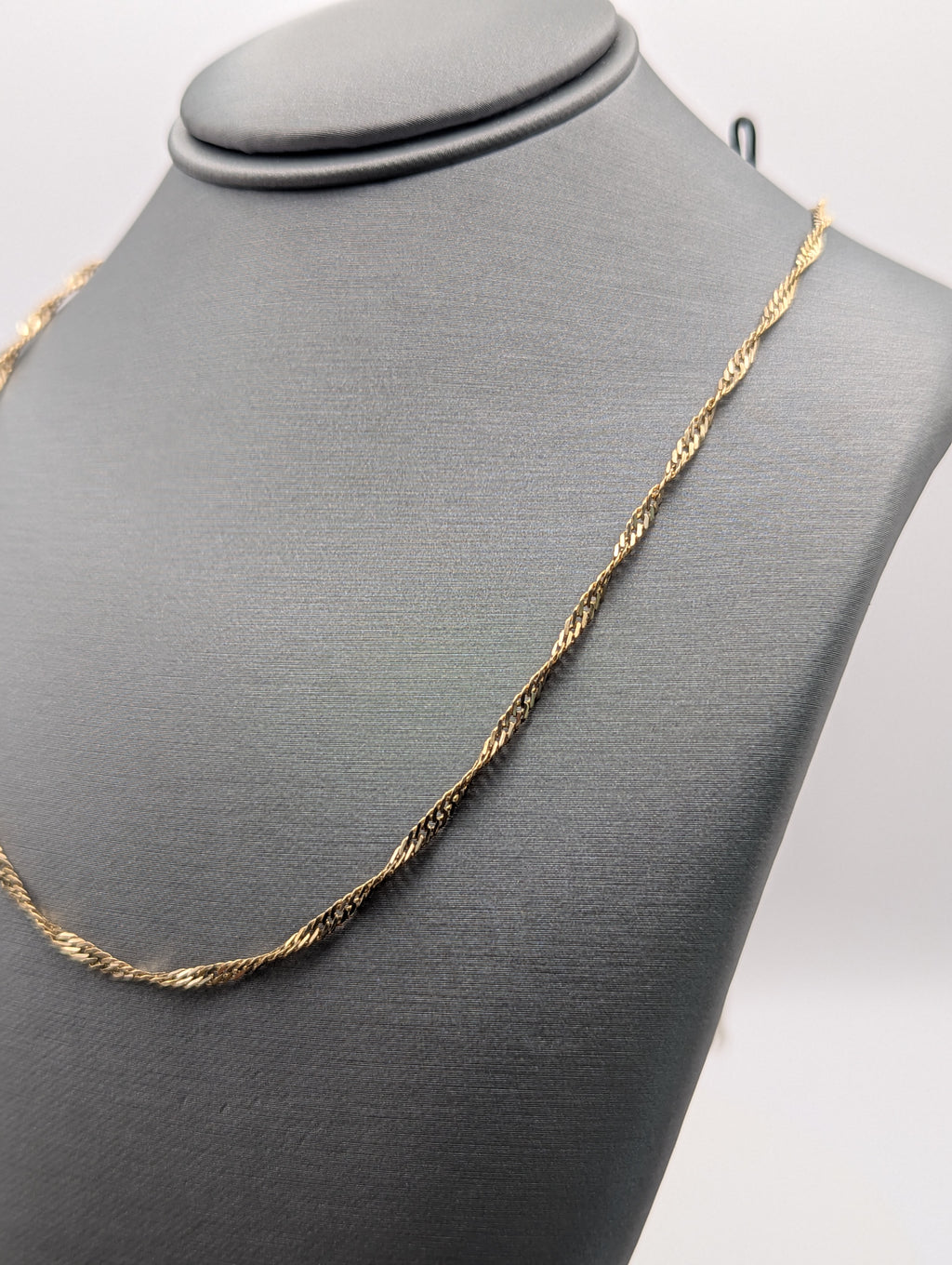 Cadena Singapur de oro amarillo de 14K