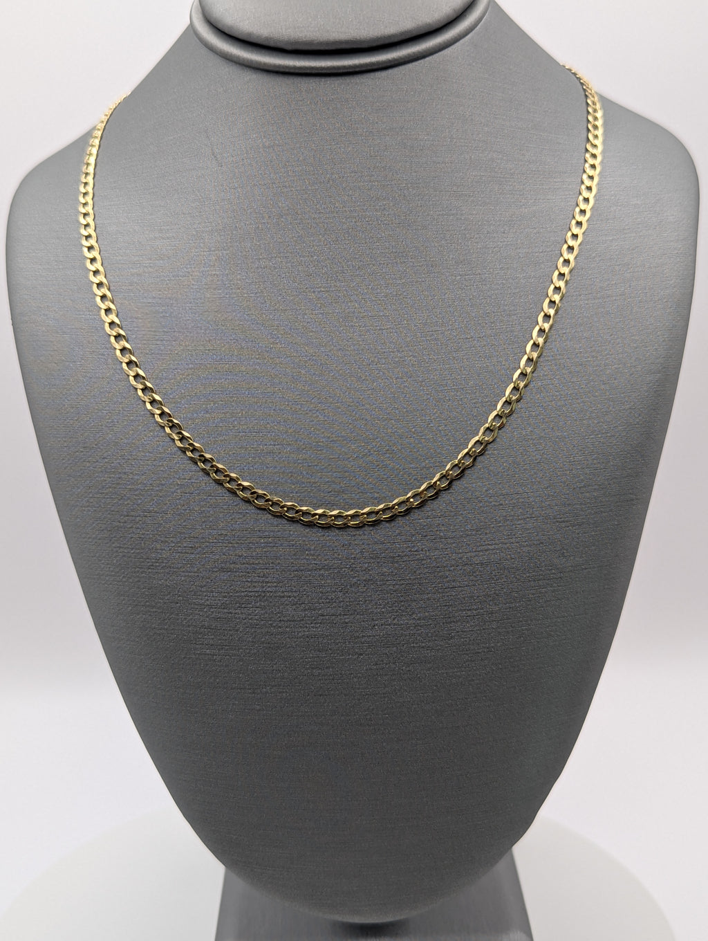 Cadena de oro amarillo de 14K, estilo Curb