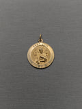 Colgante de San Juan de oro amarillo de 14K