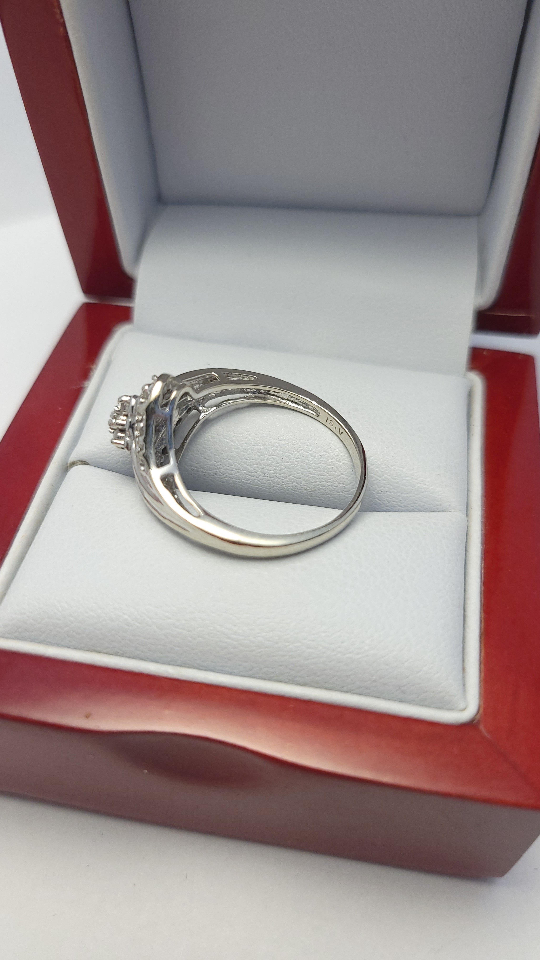 10K WG Diamond Cluster Ring