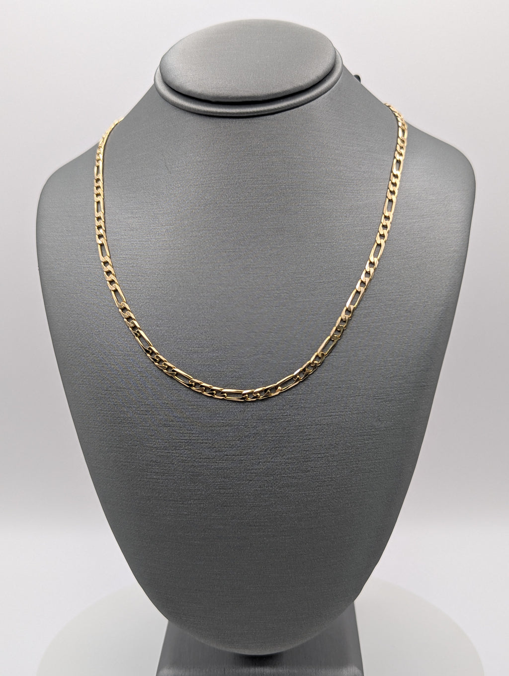 Cadena Fígaro de oro amarillo de 14K
