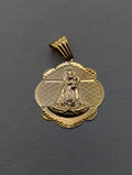 14K YG Virgin of Charity Pendant