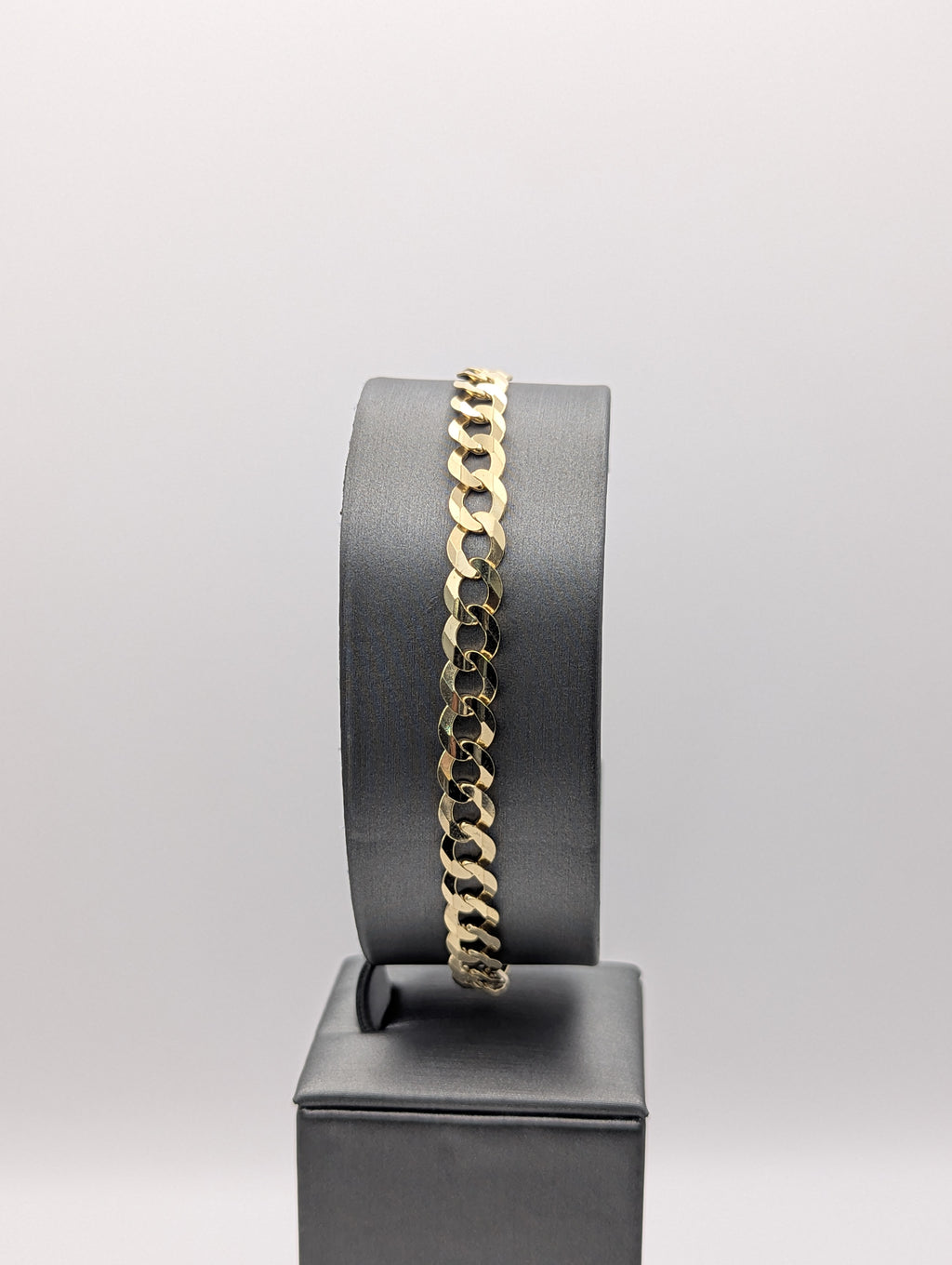 Pulsera de eslabones forzados de oro amarillo de 14K