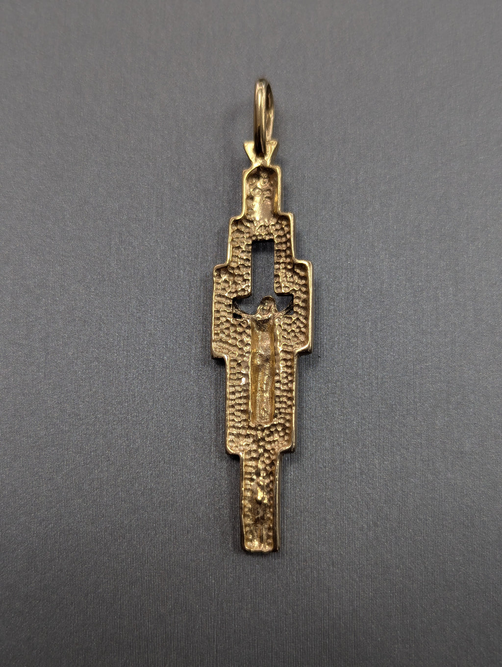 Colgante Crucifijo de Oro Amarillo de 14K