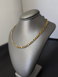 Cadena Fígaro de oro amarillo de 14K