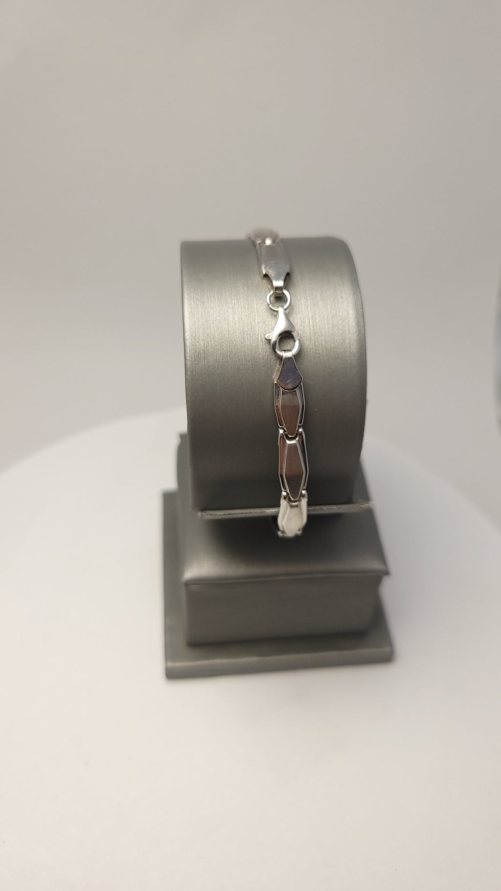 Pulsera de oro blanco de 14K para mujer