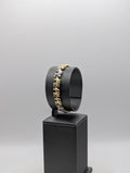 Pulsera de elefante tricolor de 14K