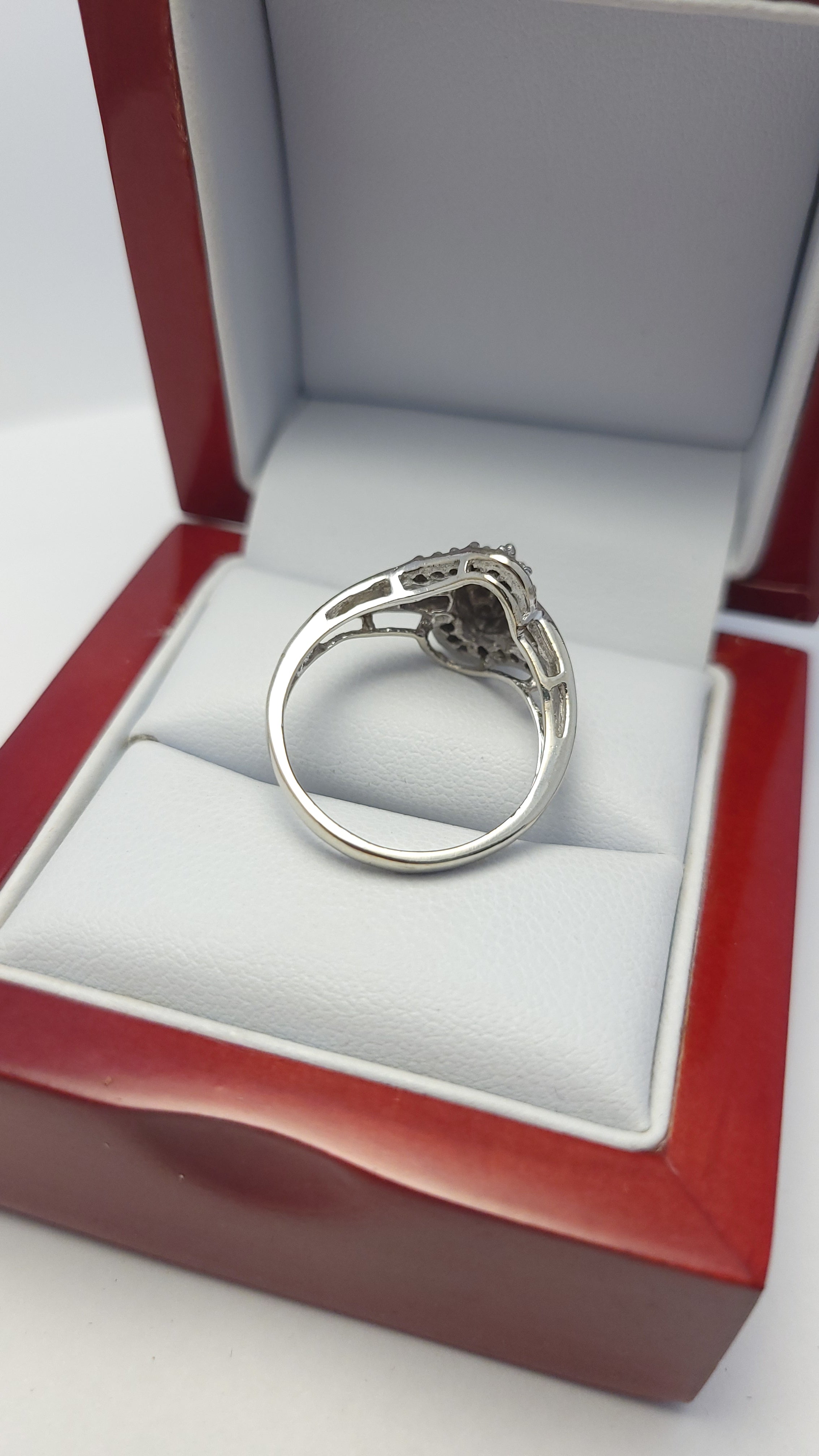 10K WG Diamond Cluster Ring