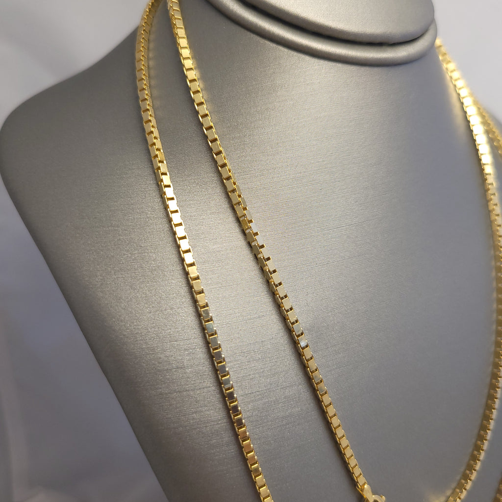 Cadena 14K YG Box Link