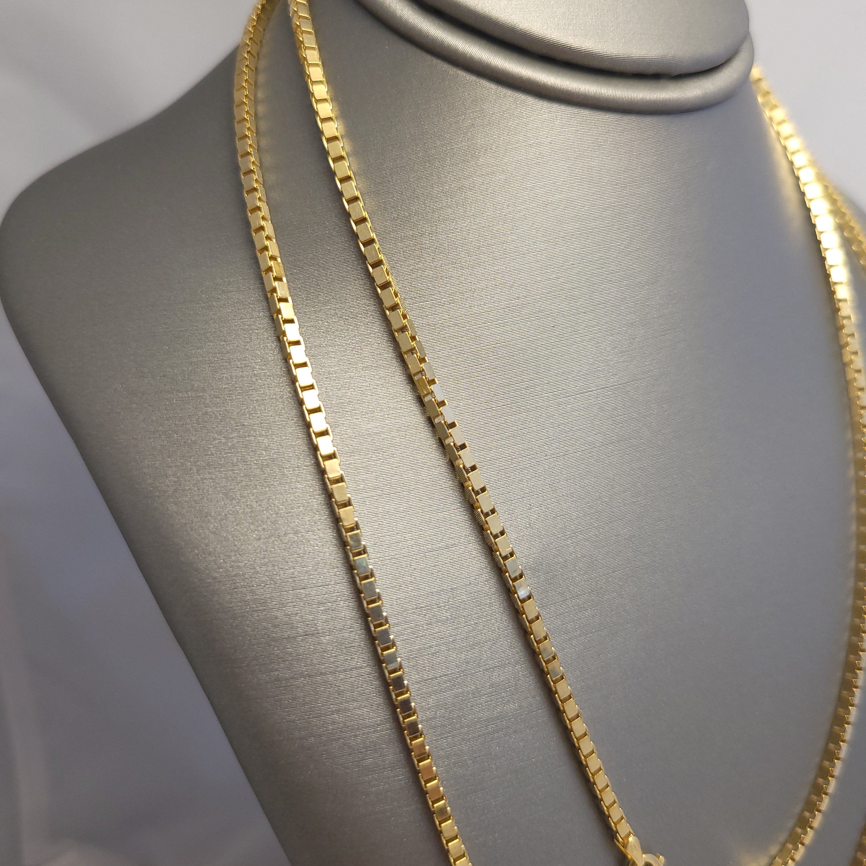 Cadena 14K YG Box Link