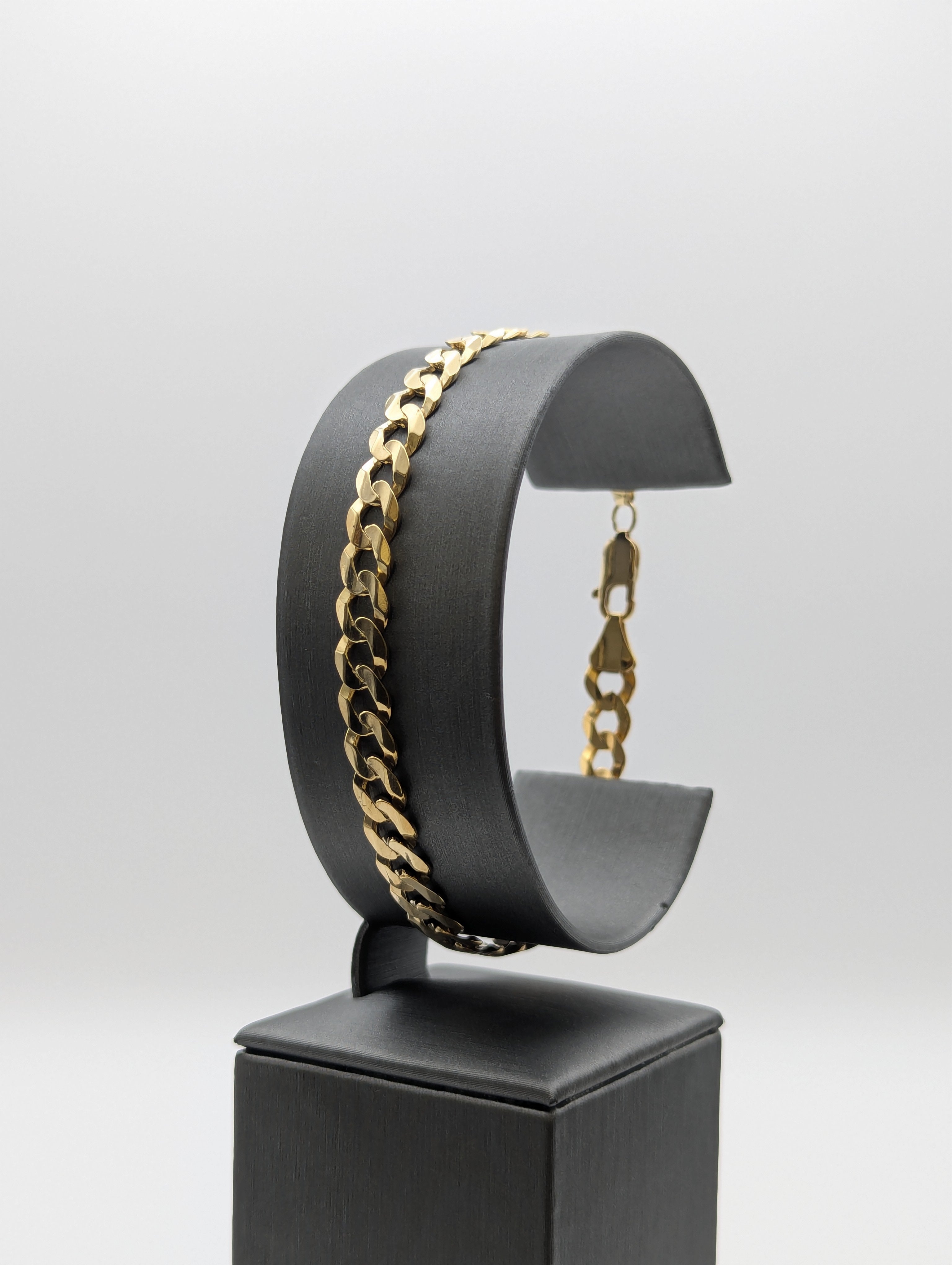 14K YG Curb Bracelet