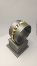 Pulsera de oro amarillo de 14 quilates para mujer