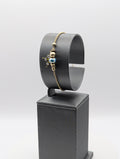 Pulsera de cadena con dije de mariposa de oro amarillo de 14K