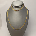 Cadena Sólida de Eslabones Spiga de Oro Amarillo de 14K