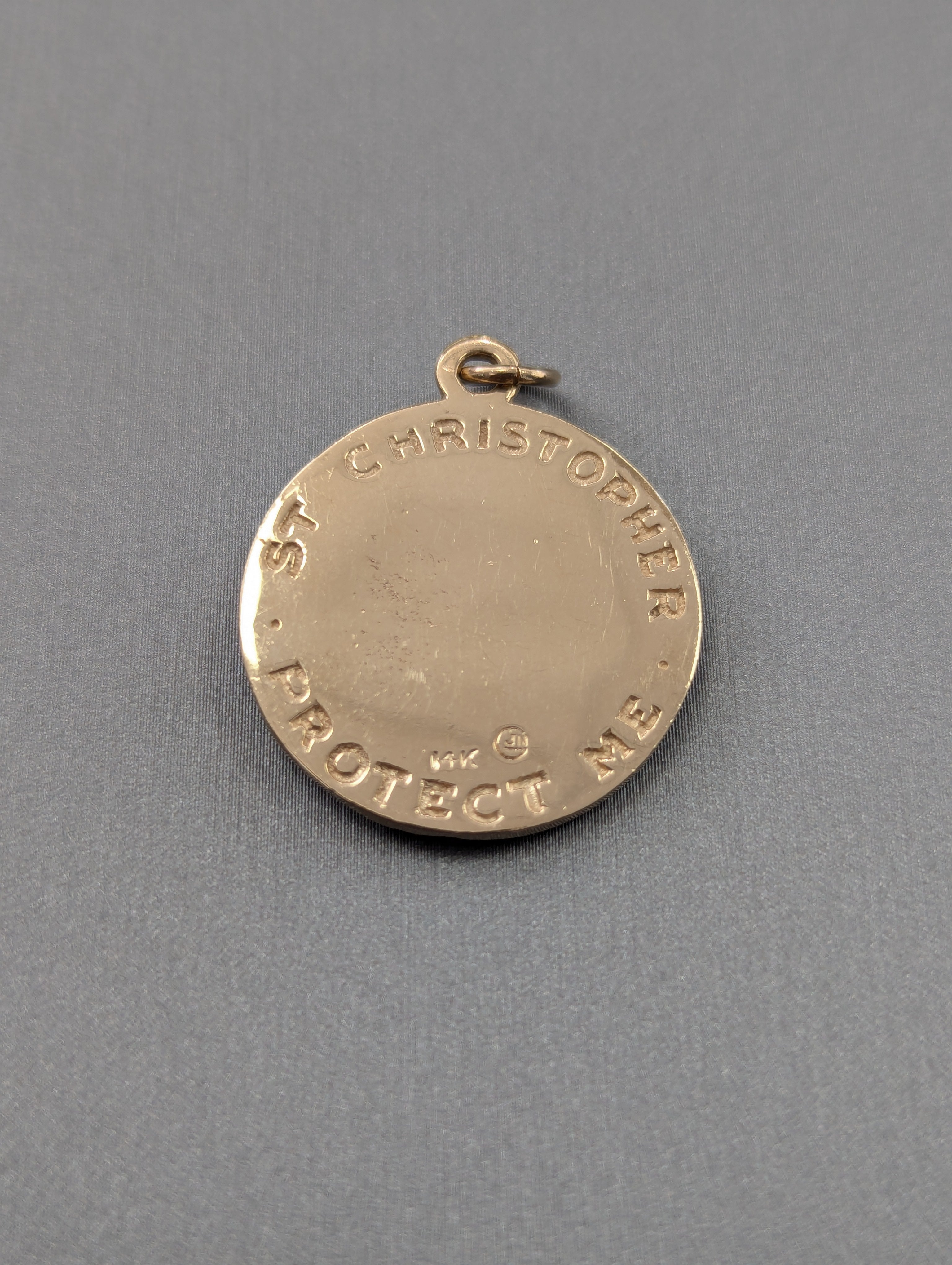 14K YG Saint Cristopher Pendant