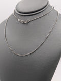 Collar Rolo Link de oro blanco de 14K