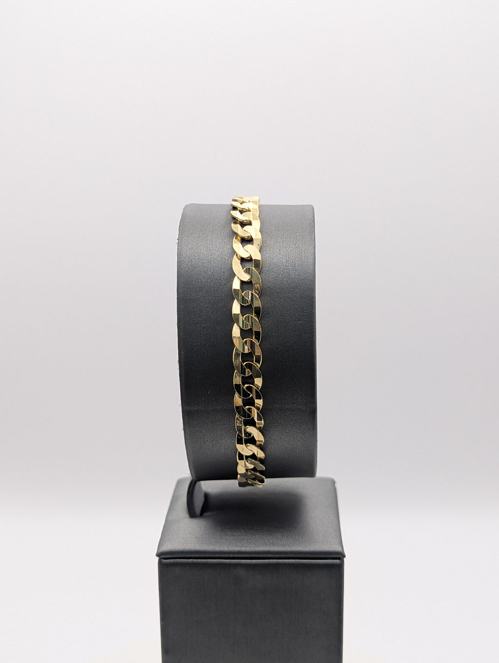 Pulsera de oro amarillo de 14K de eslabones tipo 'Curb'