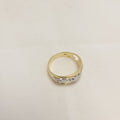 Anillo de elefante bicolor de 14K