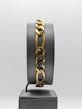 Pulsera de oro amarillo de 14 quilates de tipo Figaro