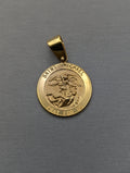 14K YG Saint Michael Pendant