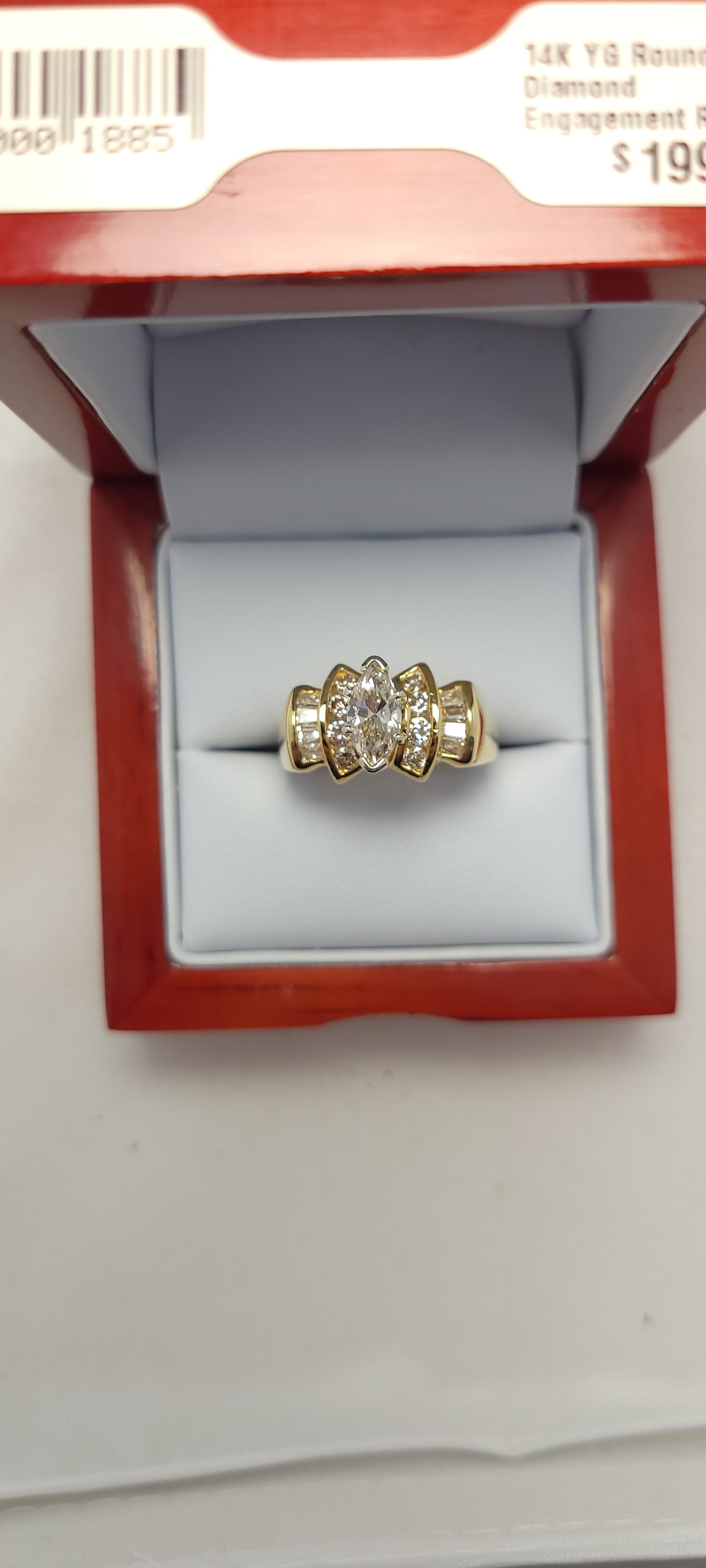 14K YG Diamond Ring