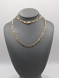 Cadena Fígaro de oro amarillo de 14K