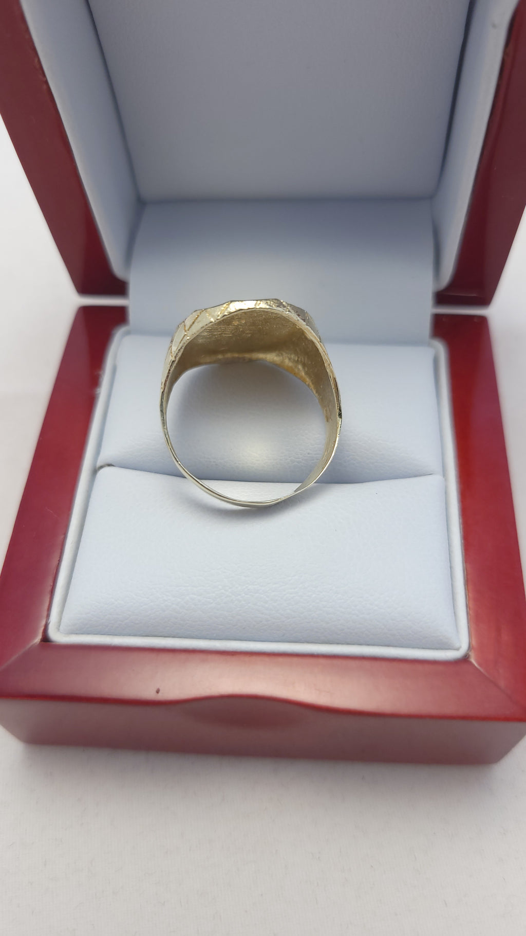 10K YG Letter "B" Ring