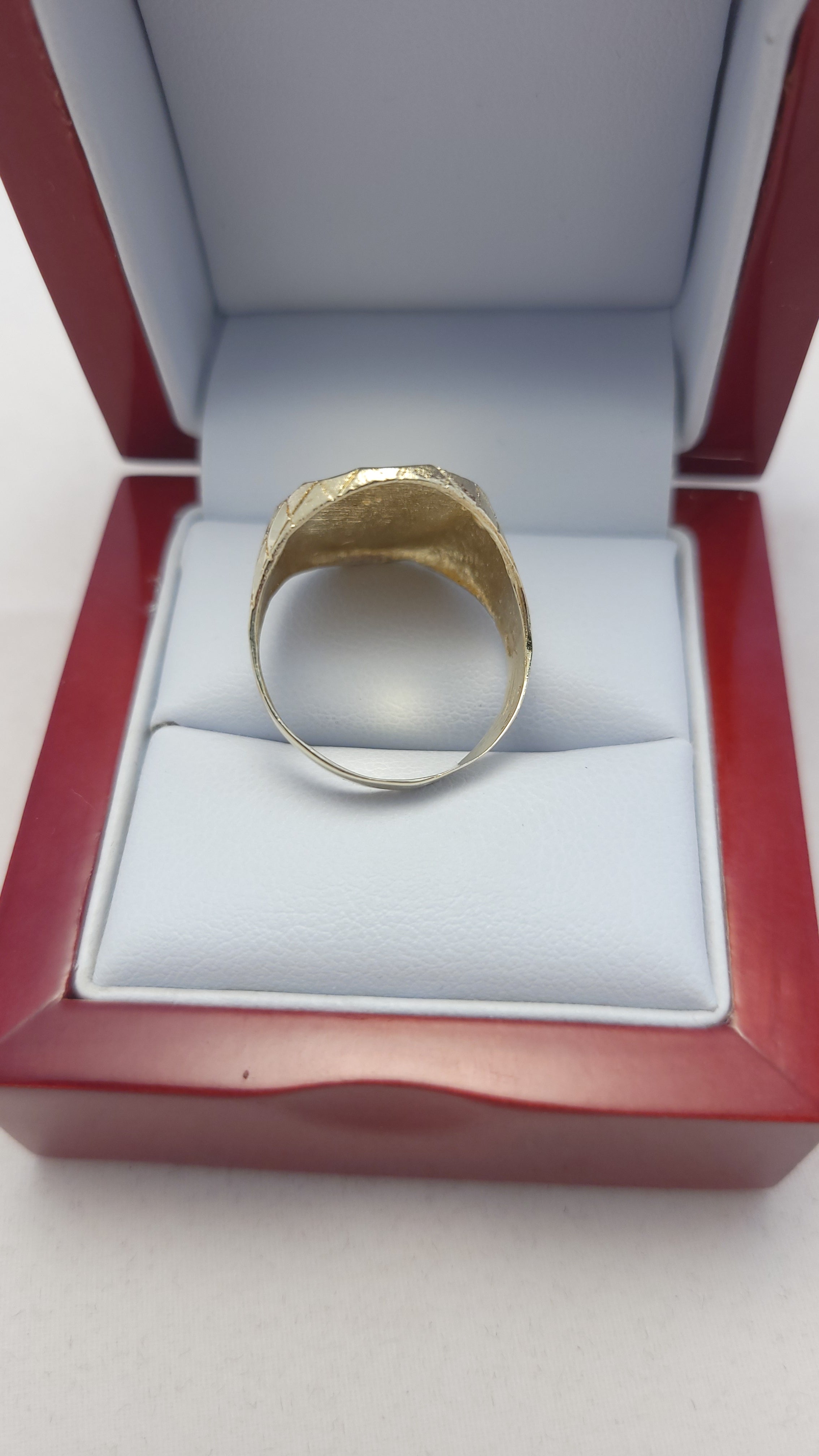 10K YG Letter "B" Ring