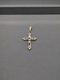 Colgante Crucifijo en Oro Amarillo/Blanco de 14K