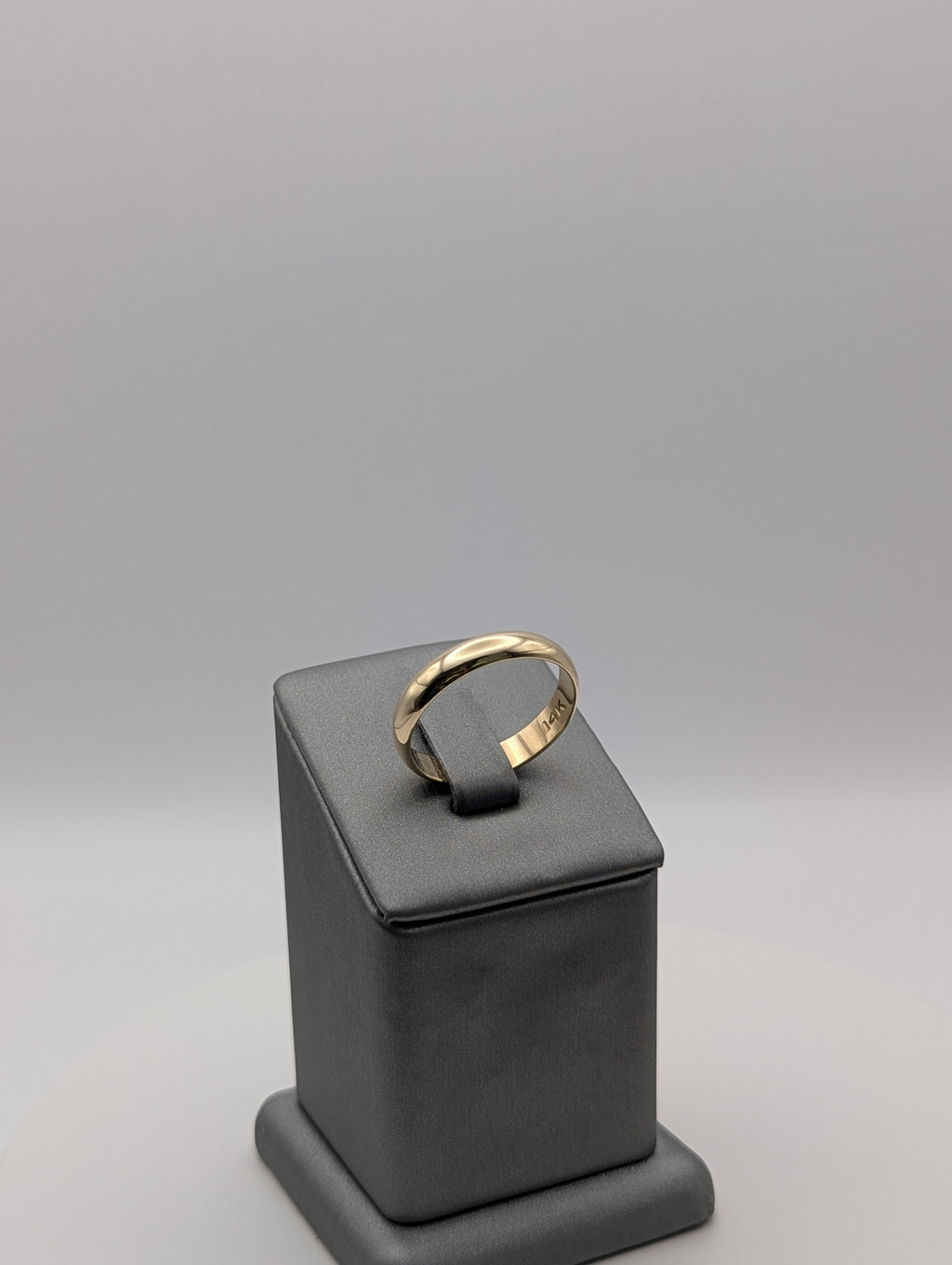 Alianza de boda de oro amarillo de 14K