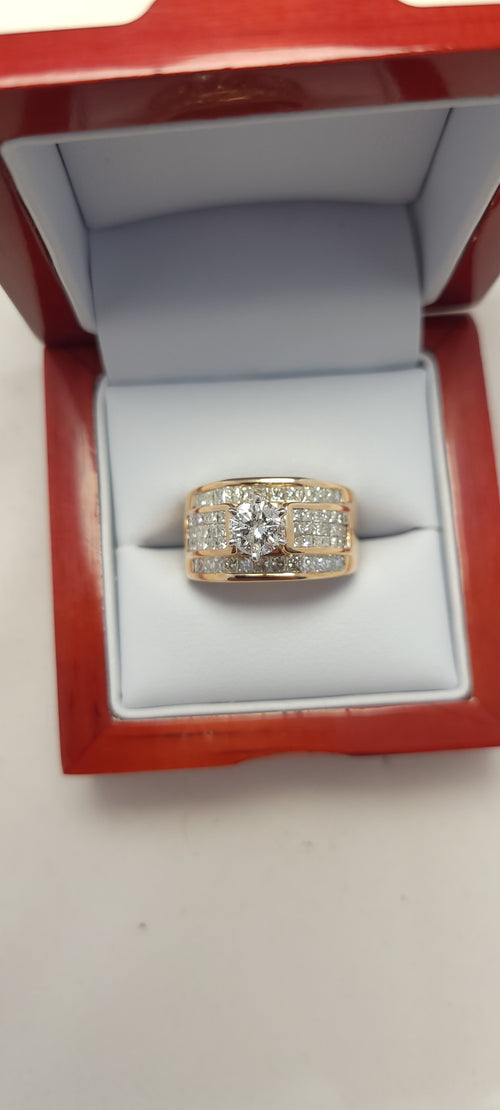 14K Rose Gold Diamond Ring