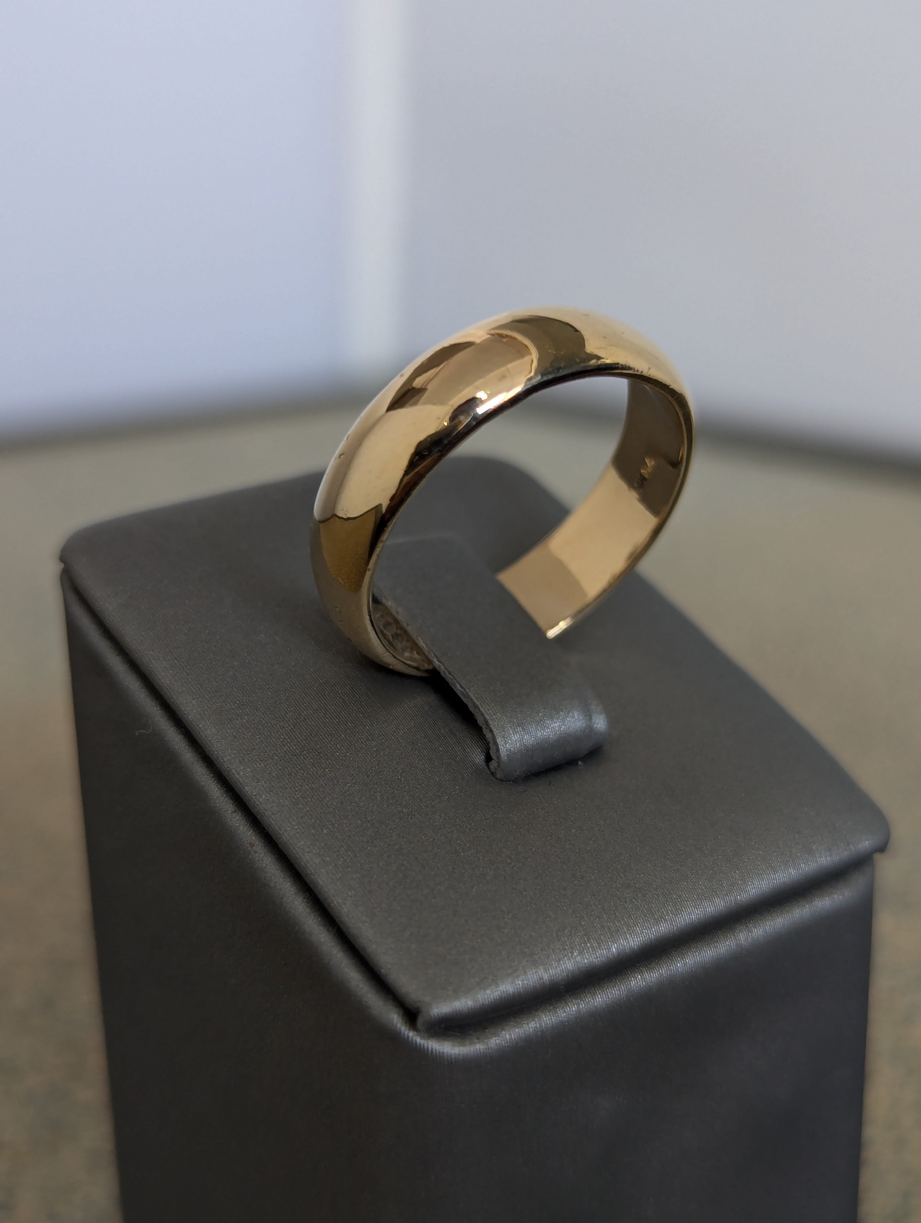 Alianza de boda de oro de 14 quilates