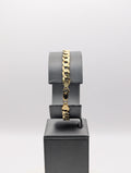 Pulsera de oro amarillo de 14K de eslabones tipo 'Curb'