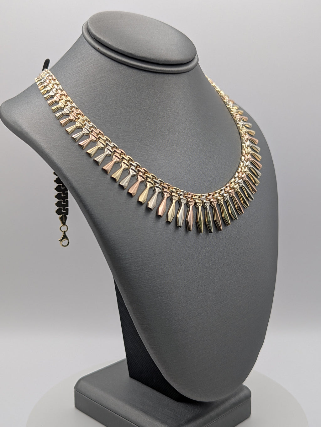 Collar Fantasía Tricolor de 14K