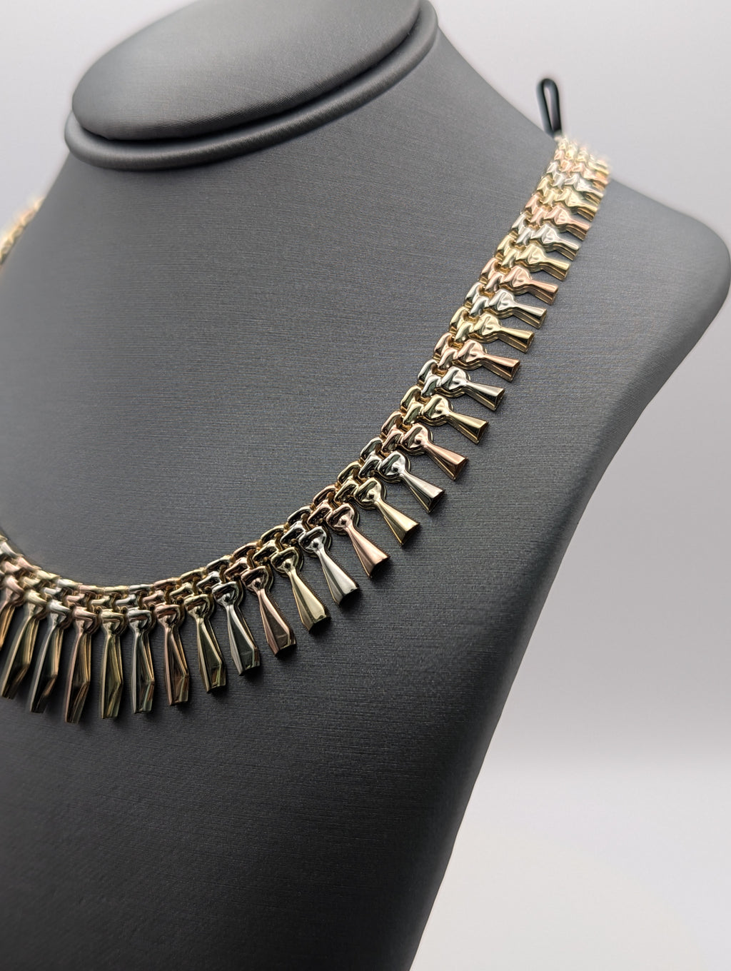 Collar Fantasía Tricolor de 14K
