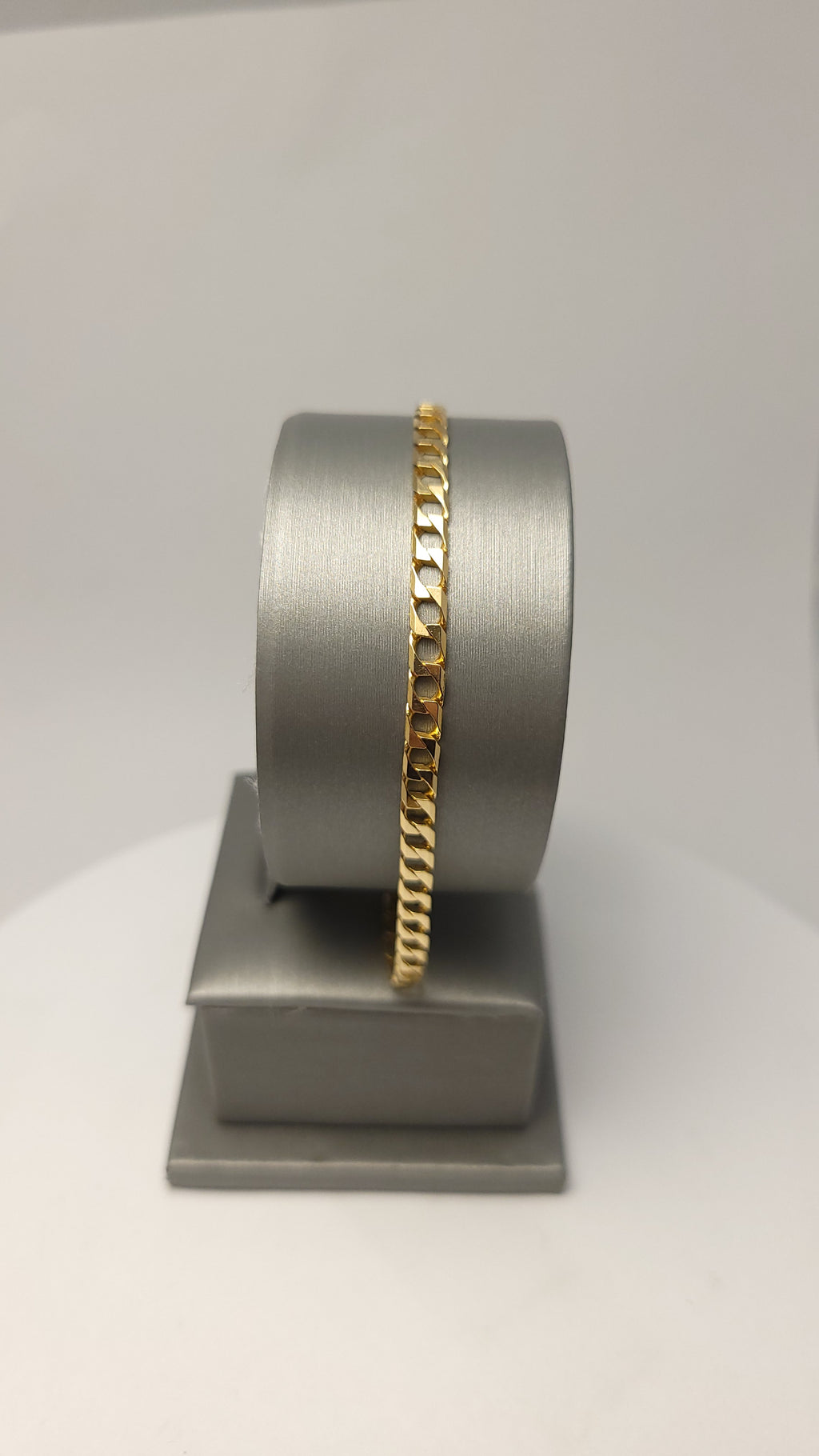 Pulsera de eslabones cuadrados 14K de oro amarillo