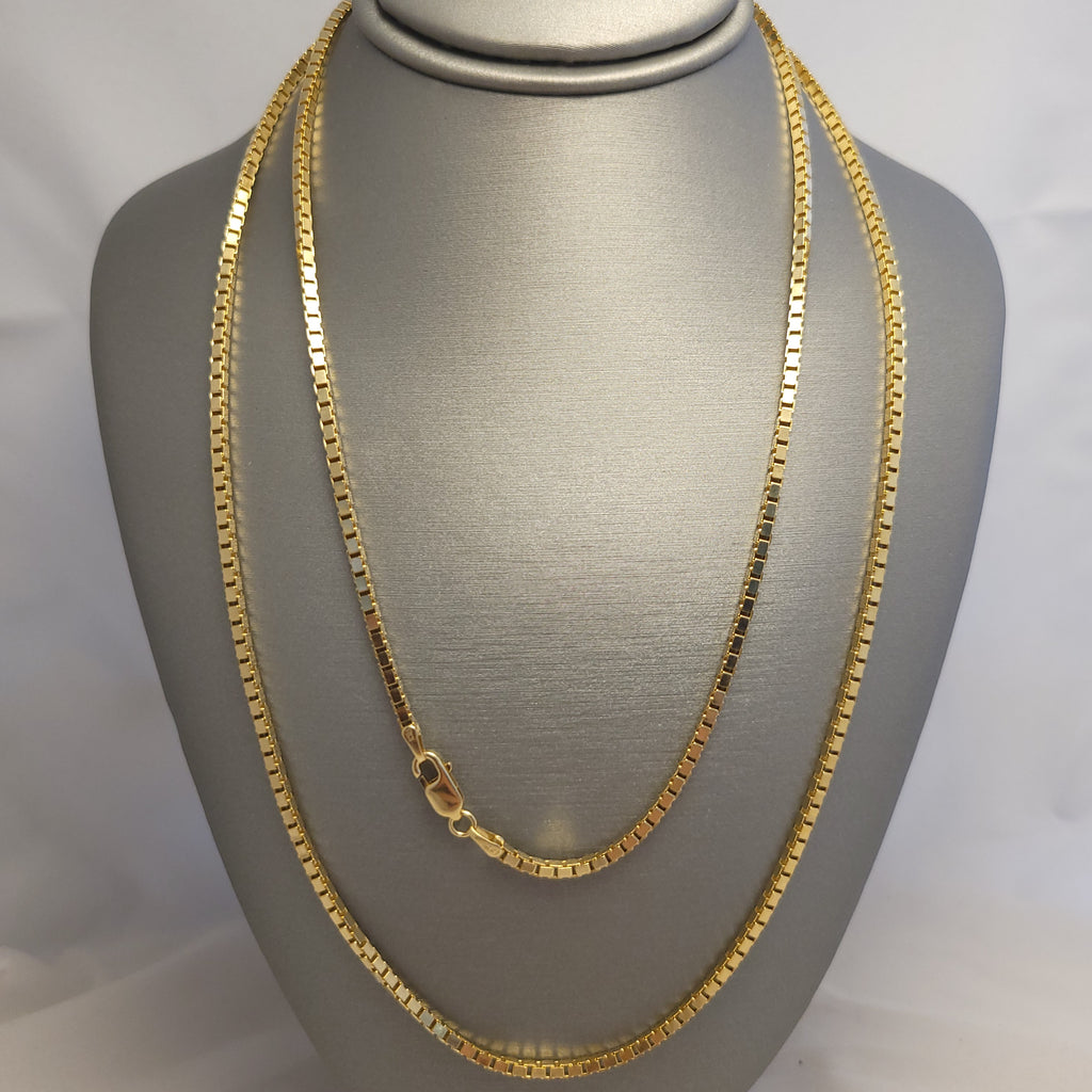 Cadena 14K YG Box Link