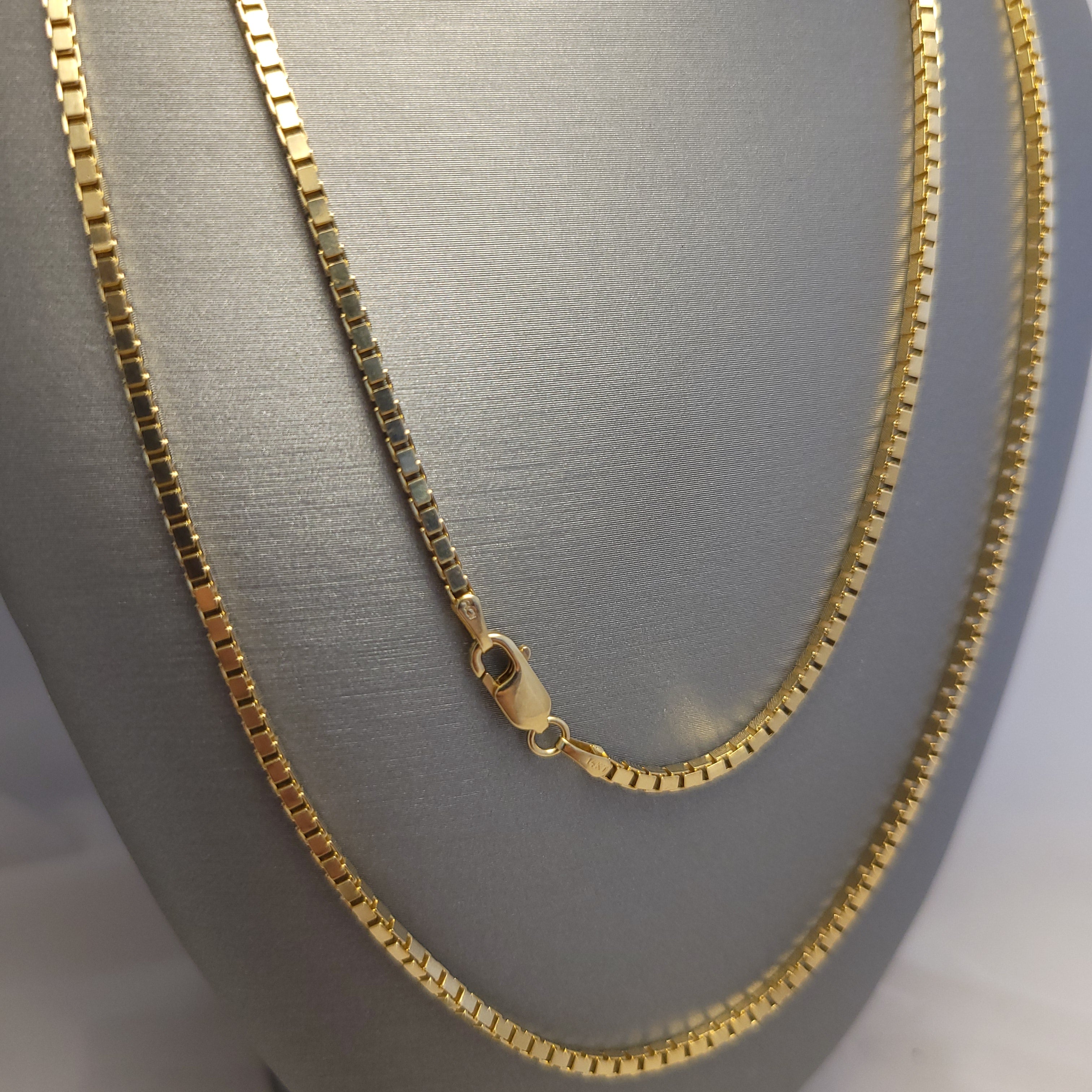 Cadena 14K YG Box Link