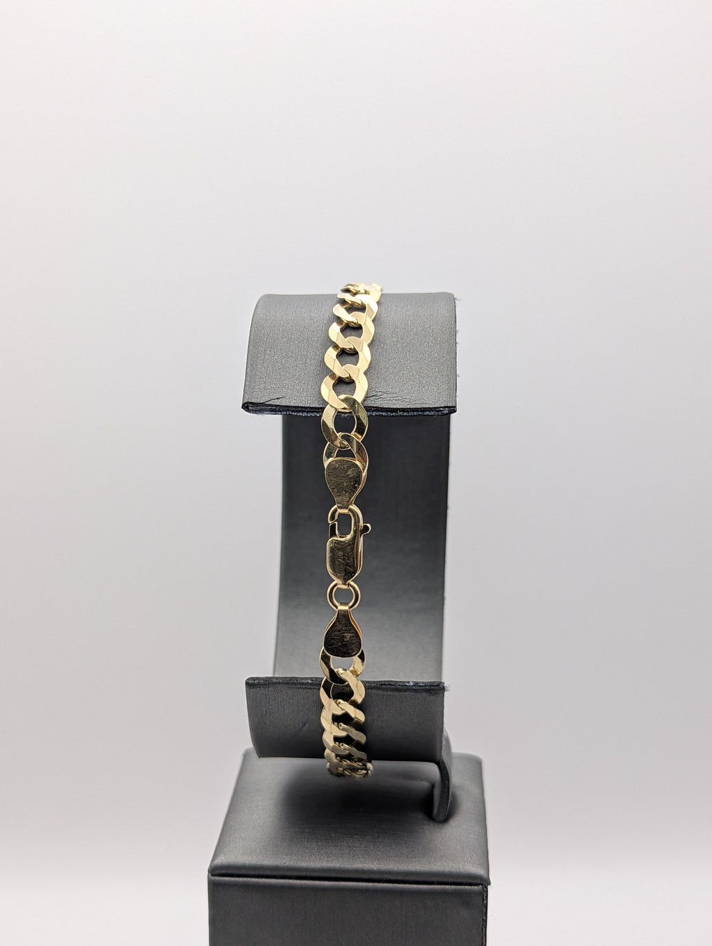 Pulsera de eslabones forzados de oro amarillo de 14K