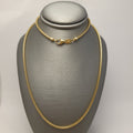 Collar Eslabones de Serpiente en Oro Amarillo de 14K