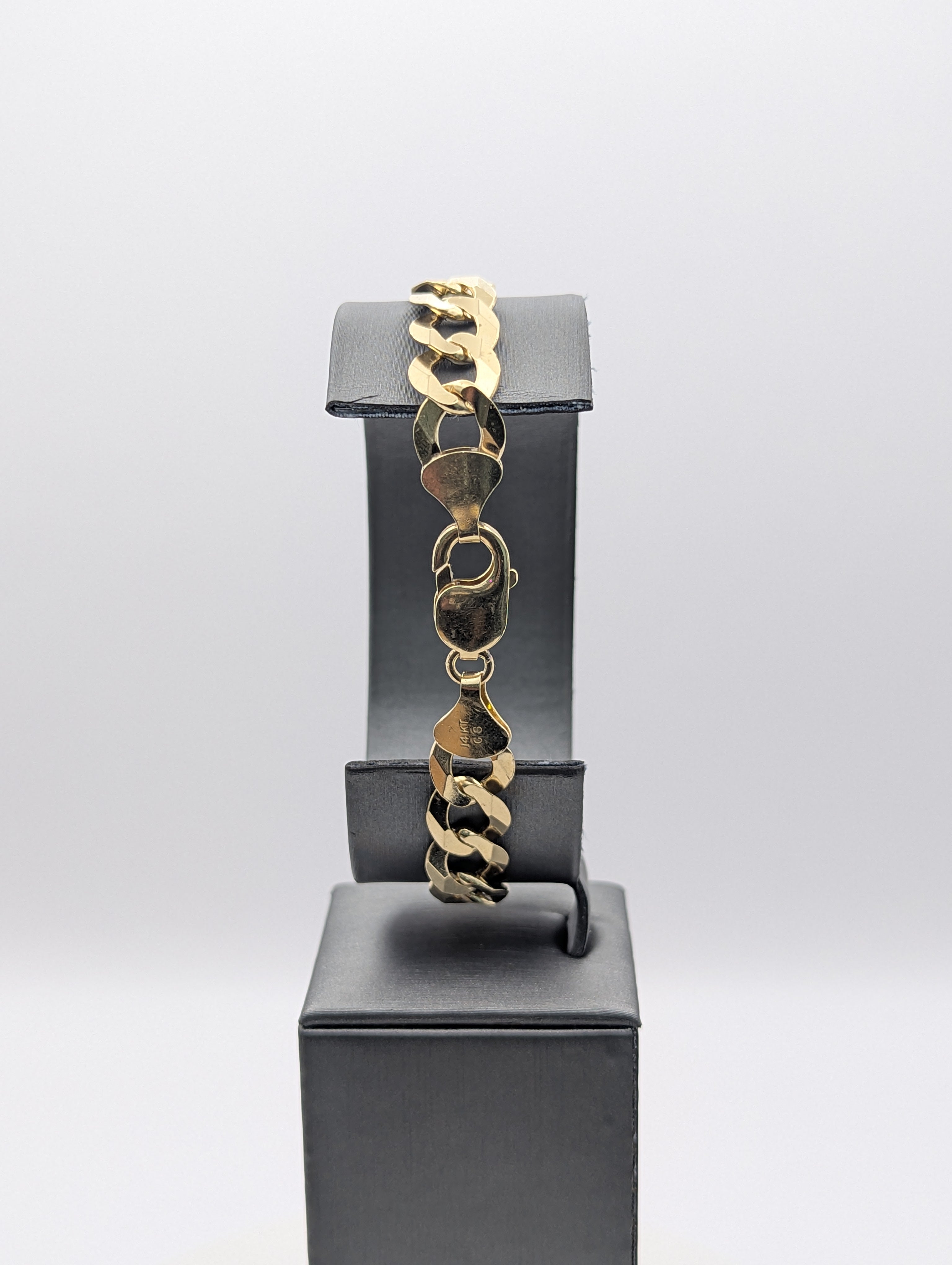 14K YG Curb Bracelet