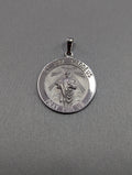 San Judas Tadeo de oro blanco de 14 quilates