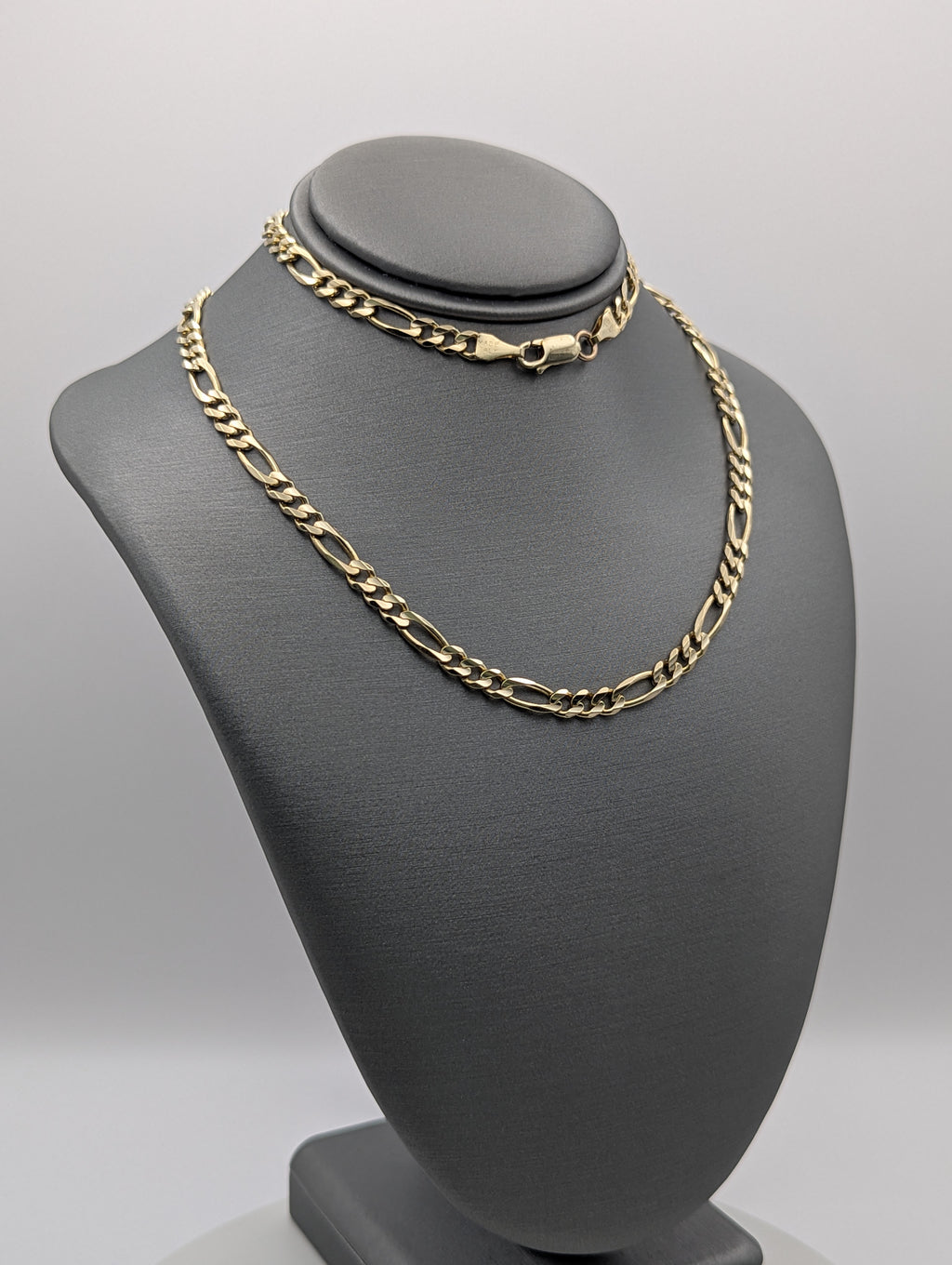 Cadena Fígaro de oro amarillo de 14K