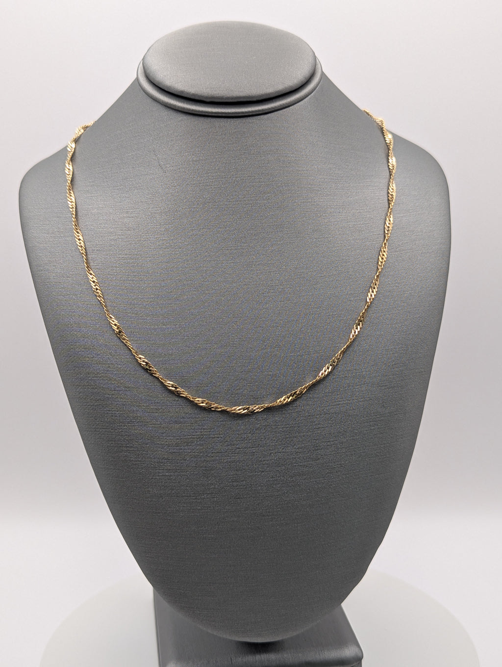Cadena Singapur de oro amarillo de 14K