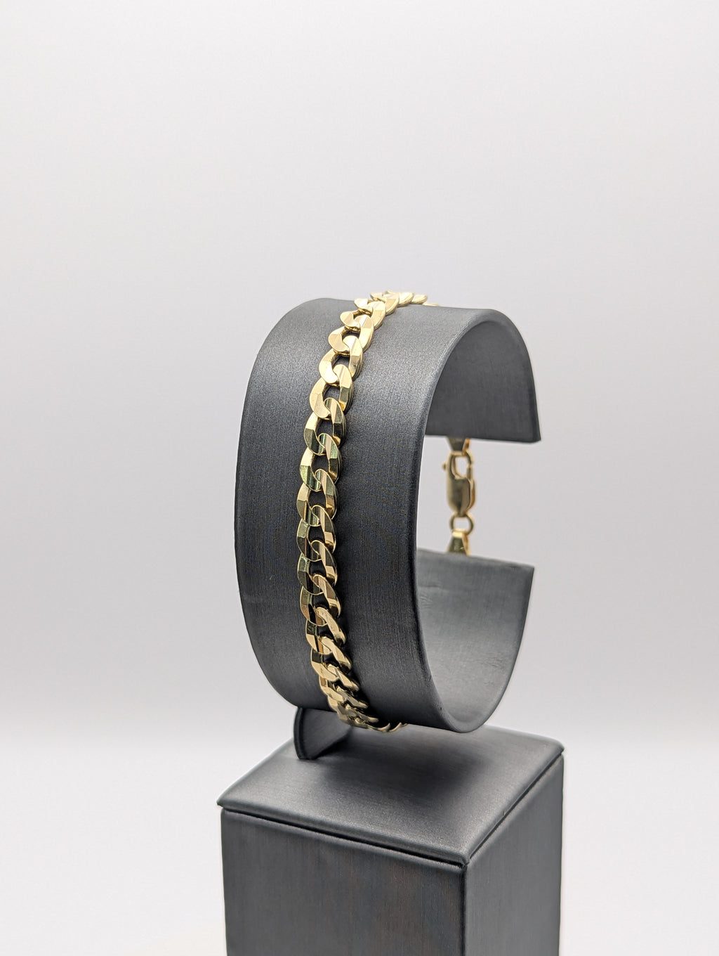 Pulsera de oro amarillo de 14K de eslabones tipo 'Curb'