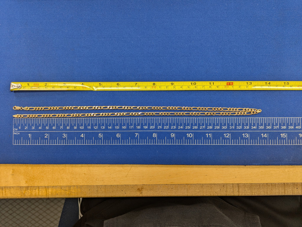 Cadena Figaro de oro amarillo de 14K